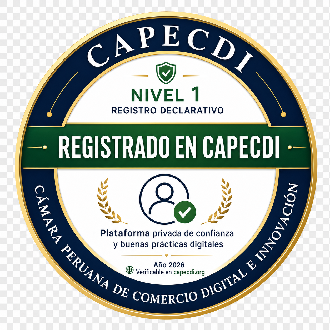 Sello Registrado en CAPECDI